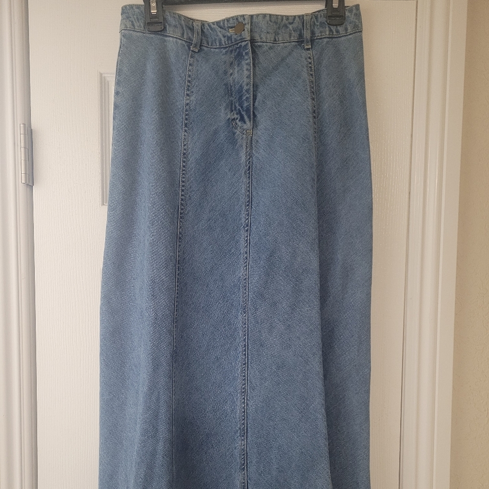 Sonoma Jean Company Long Denim Skirt, sz 6